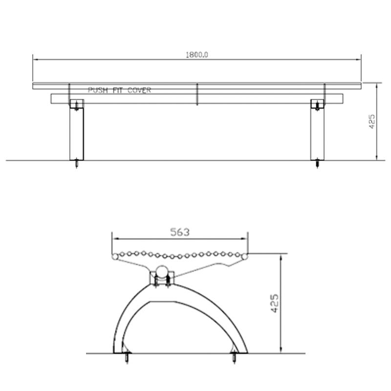 Tubular Bench Without Backrest