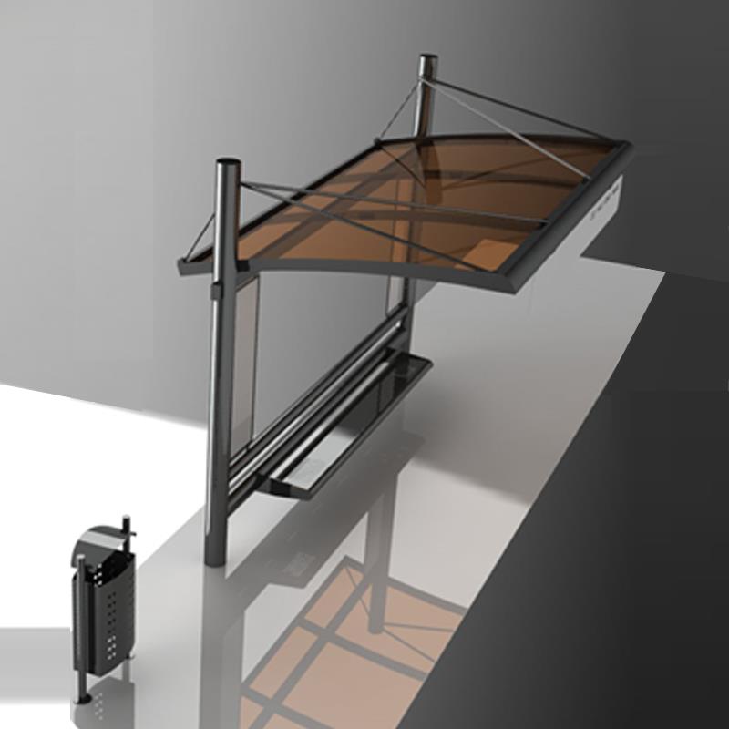 Bus-Q-Shelter with Signage