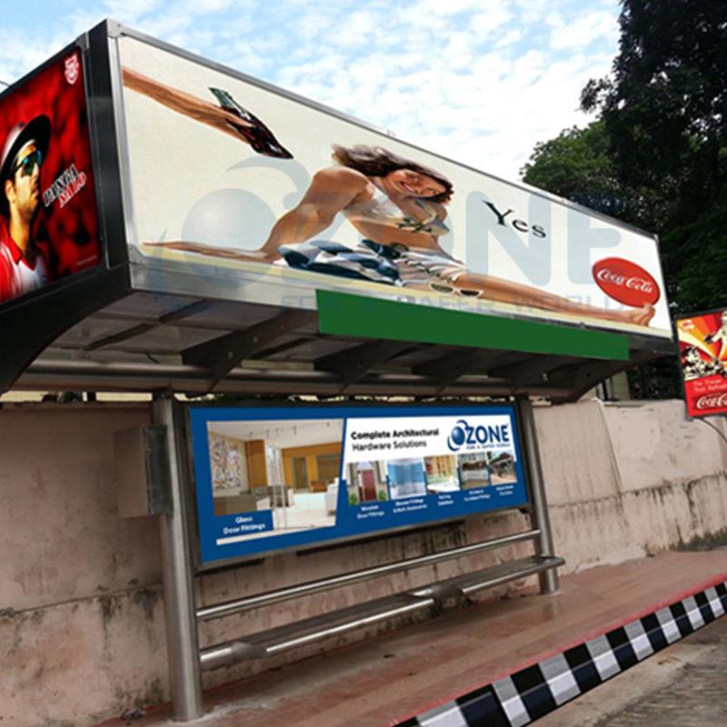 Bus-Q-Shelter with Signage