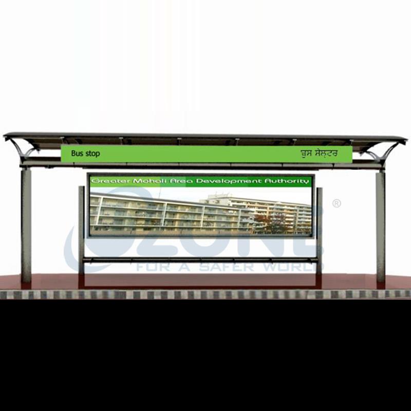 Bus-Q-Shelter with Signage