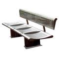 Sheet Metal Bench With Backrest