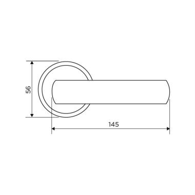 Mortise On Rose Handle Set | Ozone