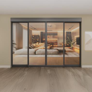 Linea Slim Frame (4507) Synchronised Sliding System Components (2+2)