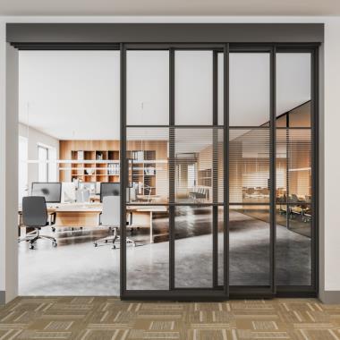 Linea Slim Frame (4507) Telescopic Sliding System (1+2)