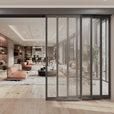 Linea Slim Frame (4507) Telescopic Sliding System (1+3)