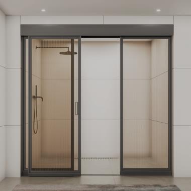 Linea Slim Frame (4507) Sliding Shower System (2+1)