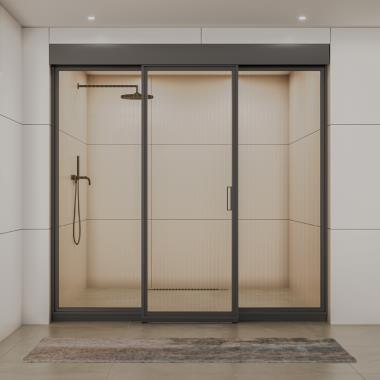 Linea Slim Frame (4507) Sliding Shower System (2+1)