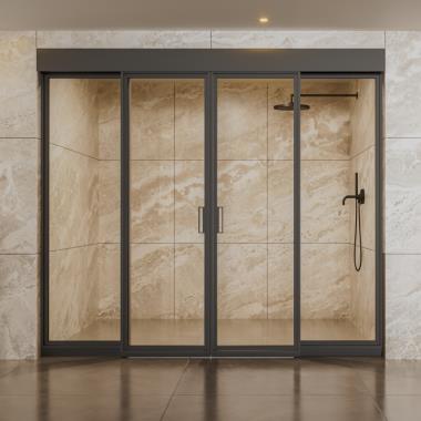Linea Slim Frame (4507) Sliding Shower System (2+2)